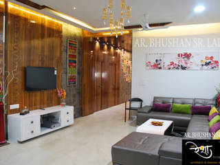 Chandaliya residence , RESHA Architect RESHA Architect Modern living room