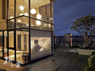 新北-合新大河公園, 研舍設計股份有限公司 研舍設計股份有限公司 Modern balcony, veranda & terrace