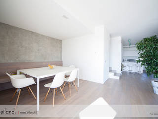 Bifamiliare tra i colli , EILAND EILAND Modern dining room Wood Wood effect