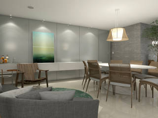 APARTAMENTO BURITIS | BELO HORIZONTE - MG, RAFE Arquitetura e Design RAFE Arquitetura e Design 客廳 MDF