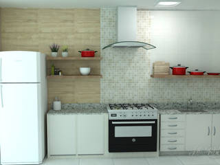 Área de lazer - Reforma, Alessandra Rabesco Alessandra Rabesco Kitchen Tiles