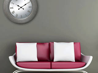 Living Room Wall Styling, Just For Clocks Just For Clocks Modern living room Ceramic