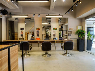 B&K Hair Salon, 見和空間設計 見和空間設計 Commercial spaces Reinforced concrete