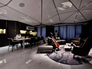 碧水波光, 行一建築 _ Yuan Architects 行一建築 _ Yuan Architects Living room