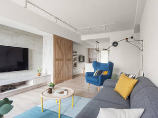 北歐20°, 寓子設計 寓子設計 Salas de estilo escandinavo