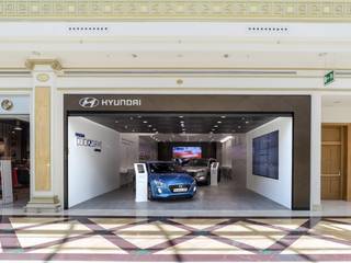 Spasvital trusts in KRION for the new Click2Drive concept from HYUNDAI, KRION® Porcelanosa Solid Surface KRION® Porcelanosa Solid Surface 商業空間