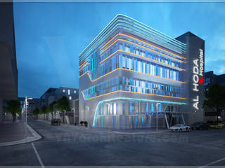 Hospital exterior design, VAVarchitecture VAVarchitecture Комерційні приміщення