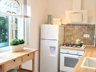 Słoneczne małe mieszkanie w Łodzi, Pasja Do Wnętrz Pasja Do Wnętrz Scandinavian style kitchen