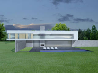 Moderne villa , Archstudio Architecten | Villa's en interieur Archstudio Architecten | Villa's en interieur วิลล่า White