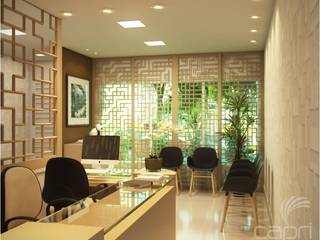 Consultório , Lúcia Vale Arquitetura e Interiores Lúcia Vale Arquitetura e Interiores Commercial spaces Ceramic