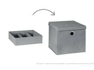 Storage Boxes, Regalraum UK Regalraum UK Moderne Ankleidezimmer Grau