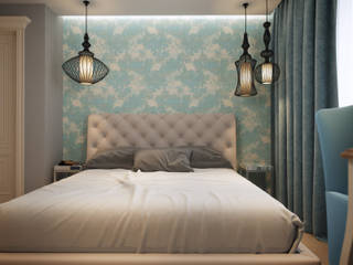 Small traditional apartment, EVGENY BELYAEV DESIGN EVGENY BELYAEV DESIGN Classic style bedroom