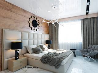 Спальня, Diveev_studio#ZI Diveev_studio#ZI Eclectic style bedroom