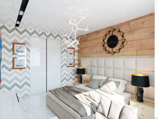 Спальня, Diveev_studio#ZI Diveev_studio#ZI Eclectic style bedroom