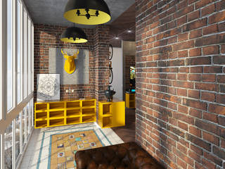 Спальня, Diveev_studio#ZI Diveev_studio#ZI Industrial style bedroom