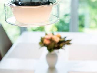 Lichtplanung innerhalb eines Dachgeschossausbaus, Lichtja Licht und mehr GmbH Lichtja Licht und mehr GmbH Modern Dining Room Glass
