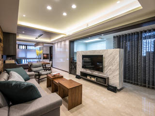 閱讀空間 意境之外, 莫內聯合設計中心 莫內聯合設計中心 Living room Marble