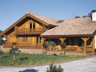 Casas de madera de estilo  por Rusticasa , Rústico   