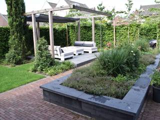 Tuin met loungeterras, Dutch Quality Gardens, Mocking Hoveniers Dutch Quality Gardens, Mocking Hoveniers