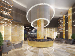 Busov Hill, Artichok Design Artichok Design Commercial spaces Marble Amber/Gold