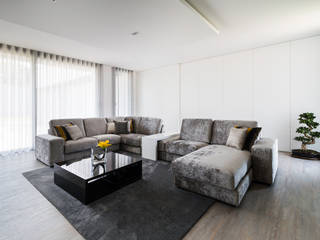 Residência J&M, UNISSIMA Home Couture UNISSIMA Home Couture Modern Living Room