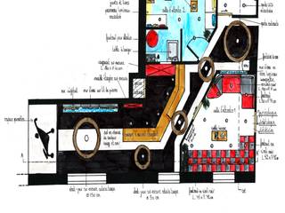 Agencement d'un espace accueil et attente d'un SCM, MarieHeleneD&Co MarieHeleneD&Co Commercial spaces