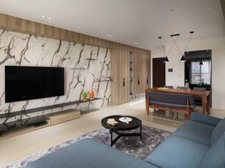 現代人文簡約風, 木皆空間設計 木皆空間設計 Modern Living Room
