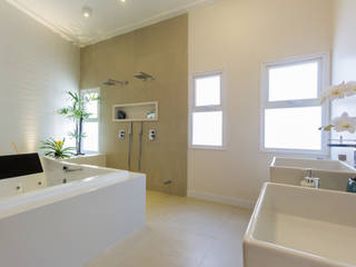 RESIDÊNCIA ACM, guilherme faria arquiteto guilherme faria arquiteto Modern style bathrooms Granite