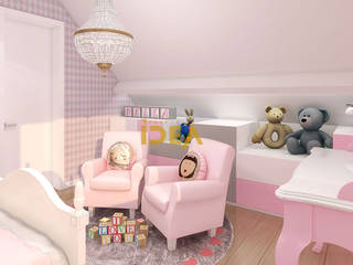 Projeto em França, Empolgant Idea Empolgant Idea Girls Bedroom ٹھوس لکڑی Multicolored