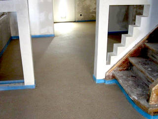 CHINOTHERM als Heizestrich A. Chini GmbH & CO.KG Fußbodenbau Modern Corridor, Hallway and Staircase