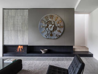 Aranżacje wnętrz salon z zegarem, Zegary Design Zegary Design Eclectic style living room