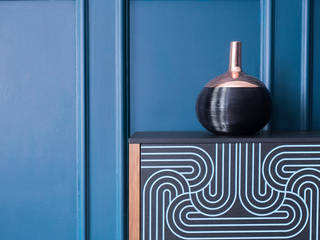 Sophisticated Mid-Century Home : Barnes Eclectic style dining room by Cassidy Hughes Interior Design Eclectic