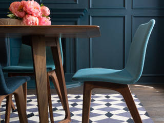 Sophisticated Mid-Century Home : Barnes Eclectic style dining room by Cassidy Hughes Interior Design Eclectic