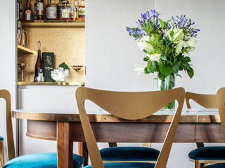 Art Deco Inspired Riverside Flat : Bermondsey Eclectic style dining room by Cassidy Hughes Interior Design Eclectic