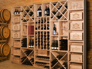 Modulares, vielseitiges und flexibles Weinregal-System, Weinregal-Profi Weinregal-Profi Classic style wine cellar Wood