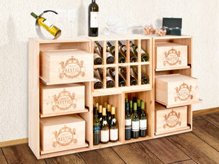 Modulares, vielseitiges und flexibles Weinregal-System, Weinregal-Profi Weinregal-Profi Wine cellar Wood