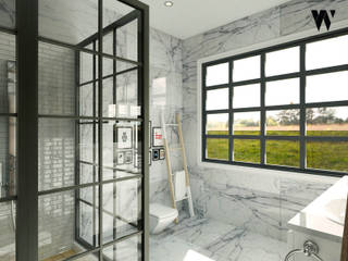 Ping House - Master Bathroom w.interiorstudio Kamar Mandi Klasik