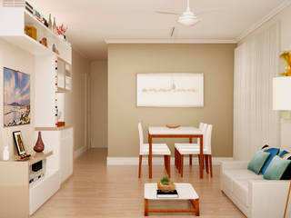 Projeto de Interiores, SCK Arquitetos SCK Arquitetos Modern living room
