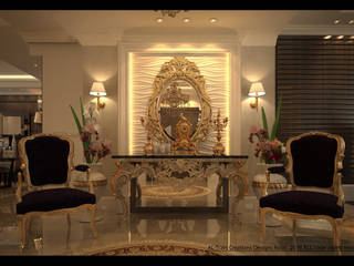 Villa design, AL-TRASS CREATIONS DESIGN AL-TRASS CREATIONS DESIGN Klassischer Flur, Diele & Treppenhaus