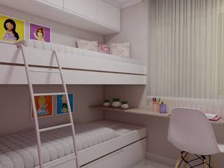 Dormitório Infantil, Juliana Lobo Arquitetura & Interiores Juliana Lobo Arquitetura & Interiores Girls Bedroom Wood-Plastic Composite