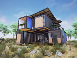 Cabaña Contenedor, EnTRE+ EnTRE+ Prefabricated home