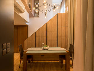 Design & Build: Condominium @ Eunos (Modern Scandinavian), erstudio Pte Ltd erstudio Pte Ltd 모던스타일 다이닝 룸