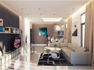 Nội thất biệt thự mới, DCOR DCOR Asian style living room