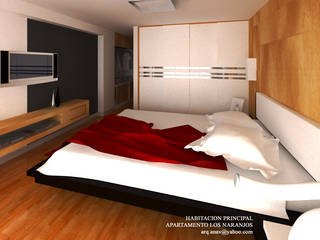 DISEÑO INTERIOR, ESCENA VIRTUAL 3D ARQUITECTURA ESCENA VIRTUAL 3D ARQUITECTURA Minimalist bedroom