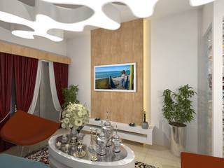 Prashant Residence, Gurooji Designs Gurooji Designs Asiatische Wohnzimmer