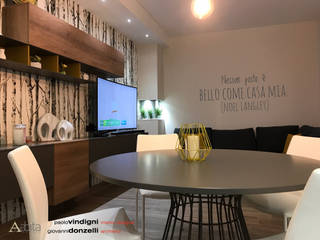 Progetto architettonico e interior design casa " Thai", Abita design srl / Paolo Vindigni Abita design srl / Paolo Vindigni Modern living room