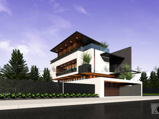 VILLA HOUSE, AE STUDIO DESIGN AE STUDIO DESIGN فيلا