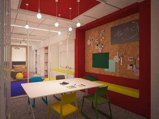American Community School Common Learning Space, dal design office dal design office مساحات تجارية