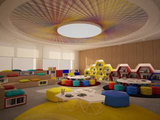 American Community School Common Learning Space, dal design office dal design office مساحات تجارية