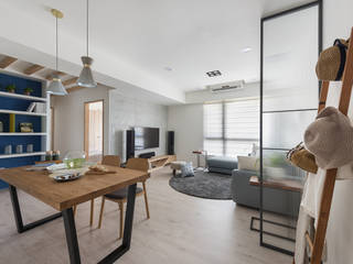 溫.沐光, 寓子設計 寓子設計 Scandinavian style living room
